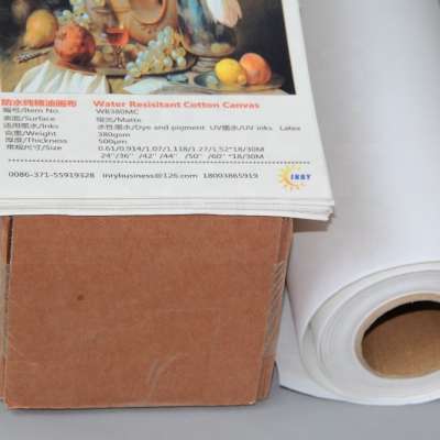 Blank roll cheap inkjet printing matte polyester art canvas products